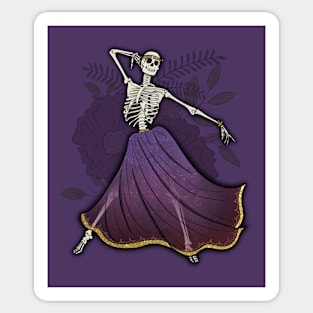 Skeleton Gypsy Woman Sticker